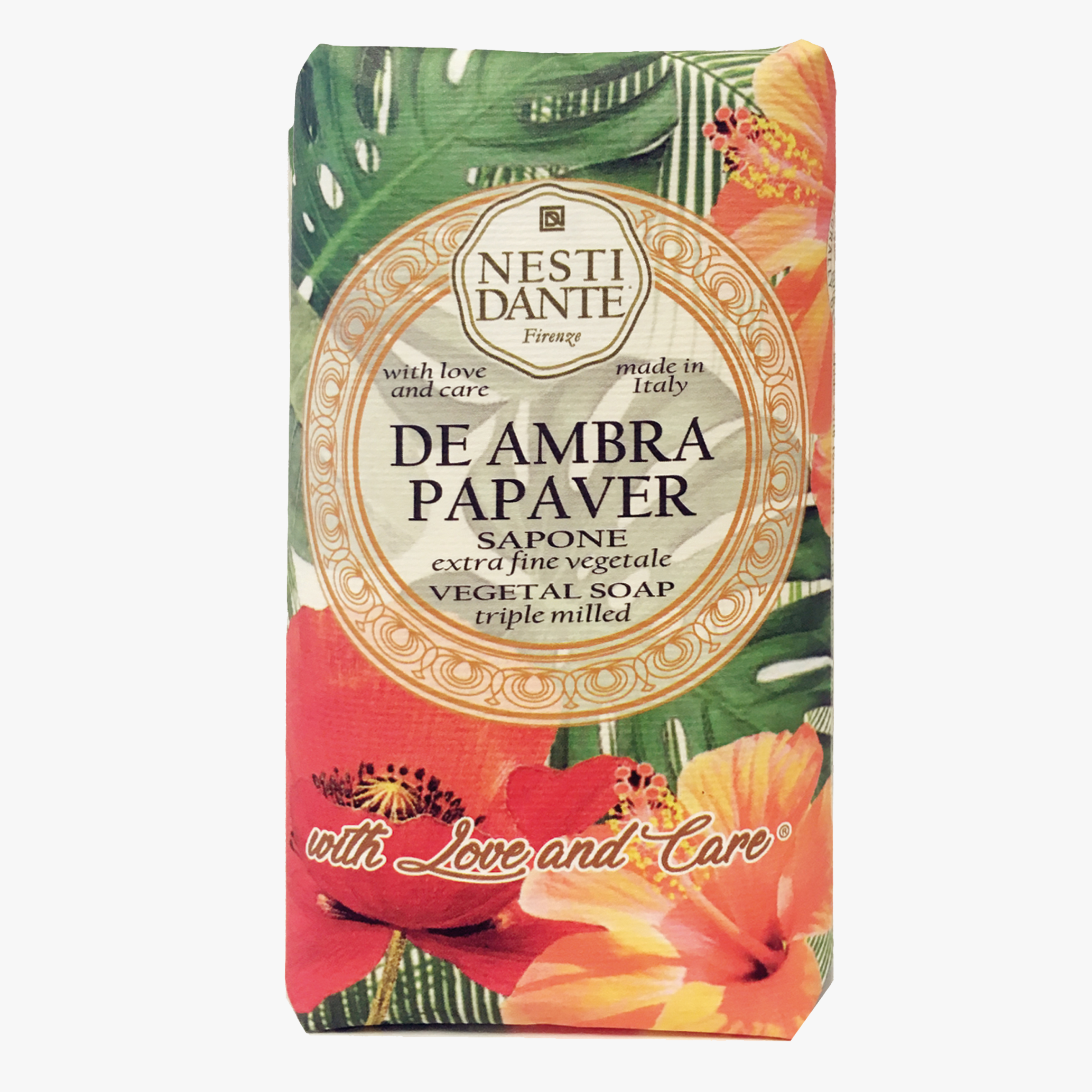 Nesti Dante De Ambra Papaver with Love & Care Soap