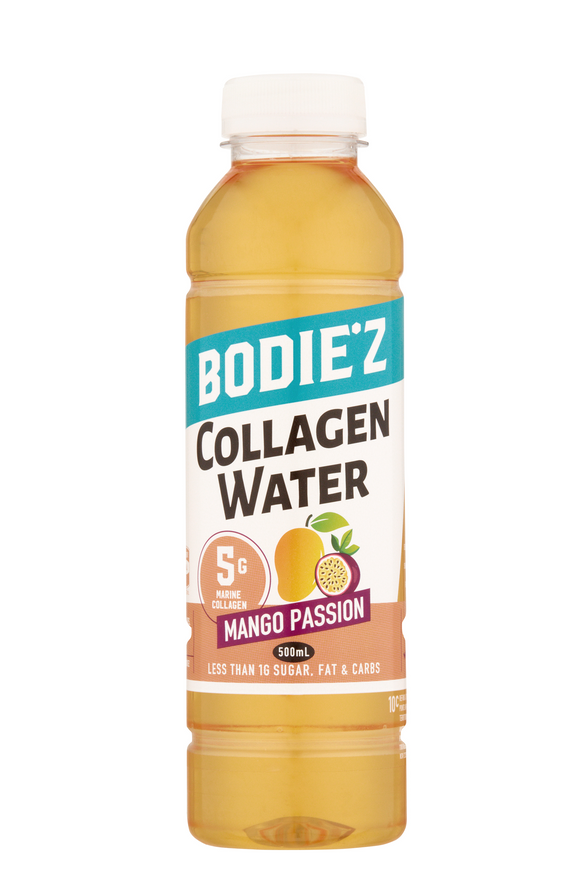 Bodie'z Collagen Water Mango Passion (5g) 500ml: Individual or Bulk Options