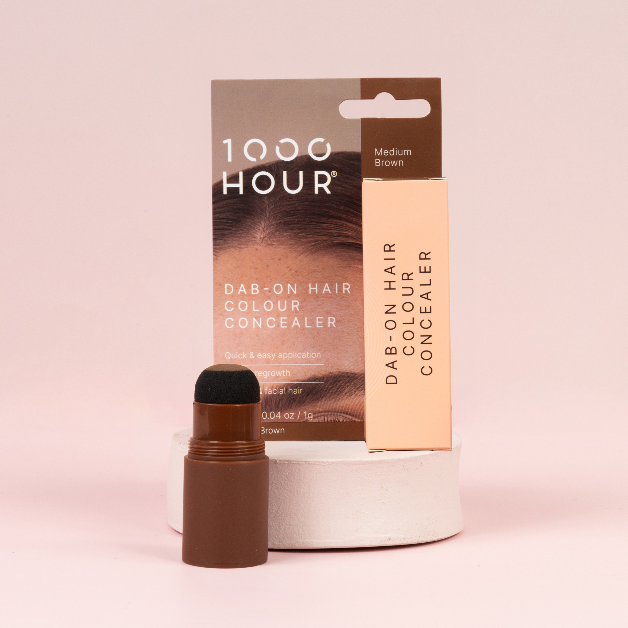 1000 Hour Dab-On Hair Concealer Medium Brown 1g