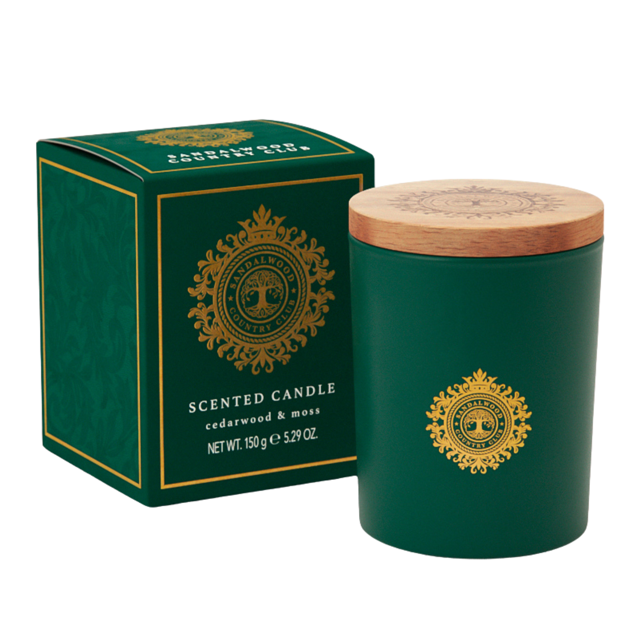 Sandalwood & Country Club Cedarwood & Moss Candle 150g