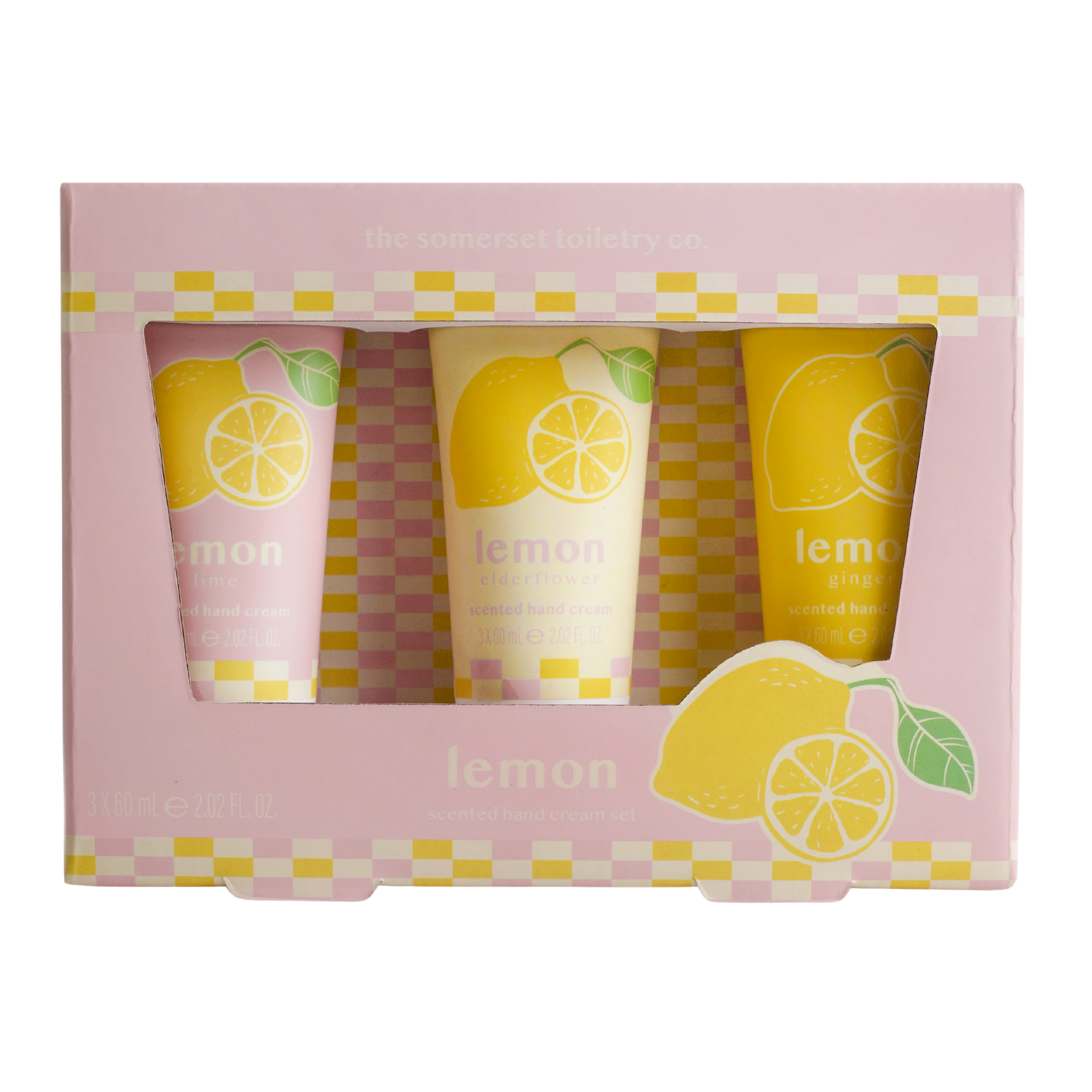 The Somerset Toiletry Co Hand Cream Set Lemon 3 x 60ml