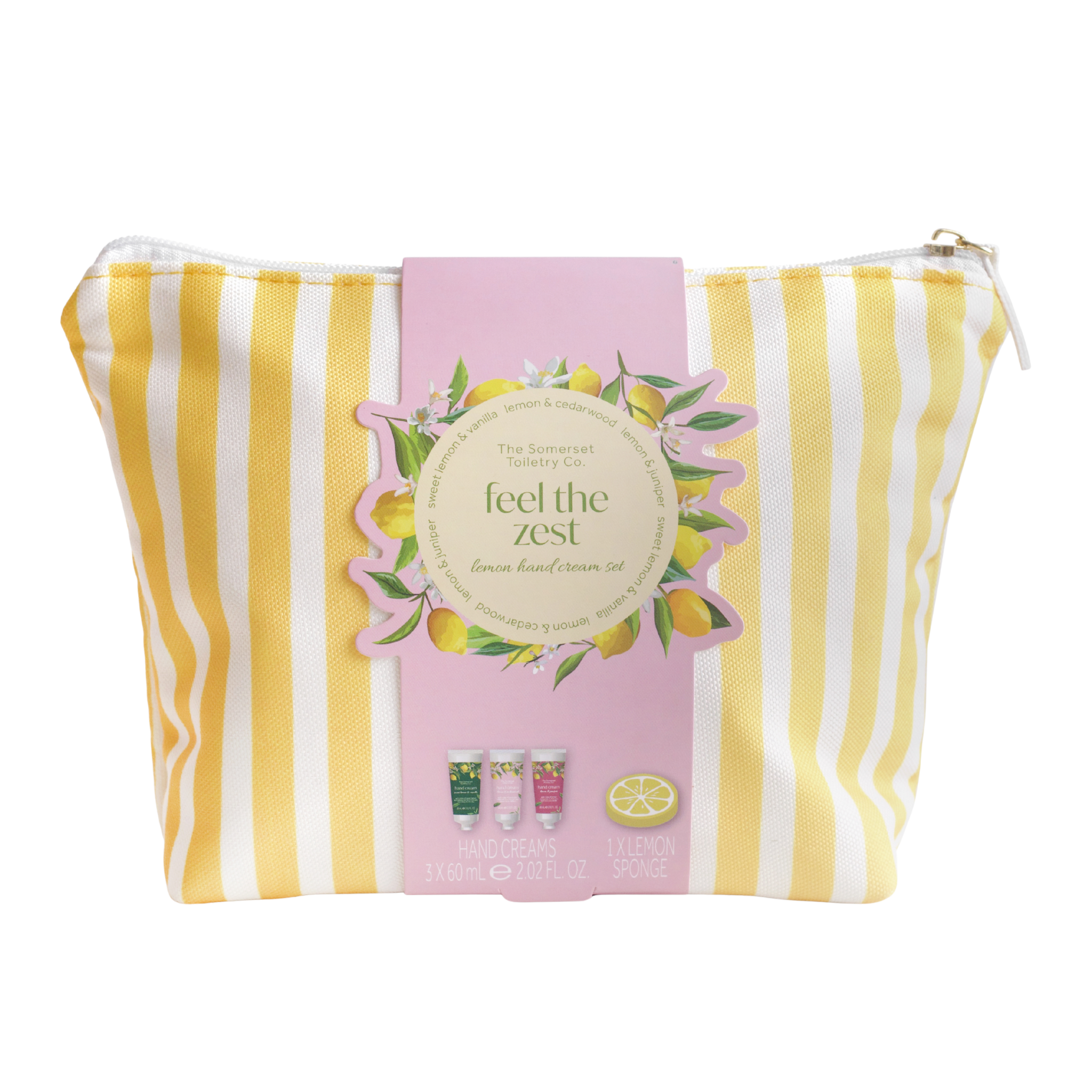 The Somerset Toiletry Co Feel the Zest Hand Cream Set Lemon 3 x 60ml