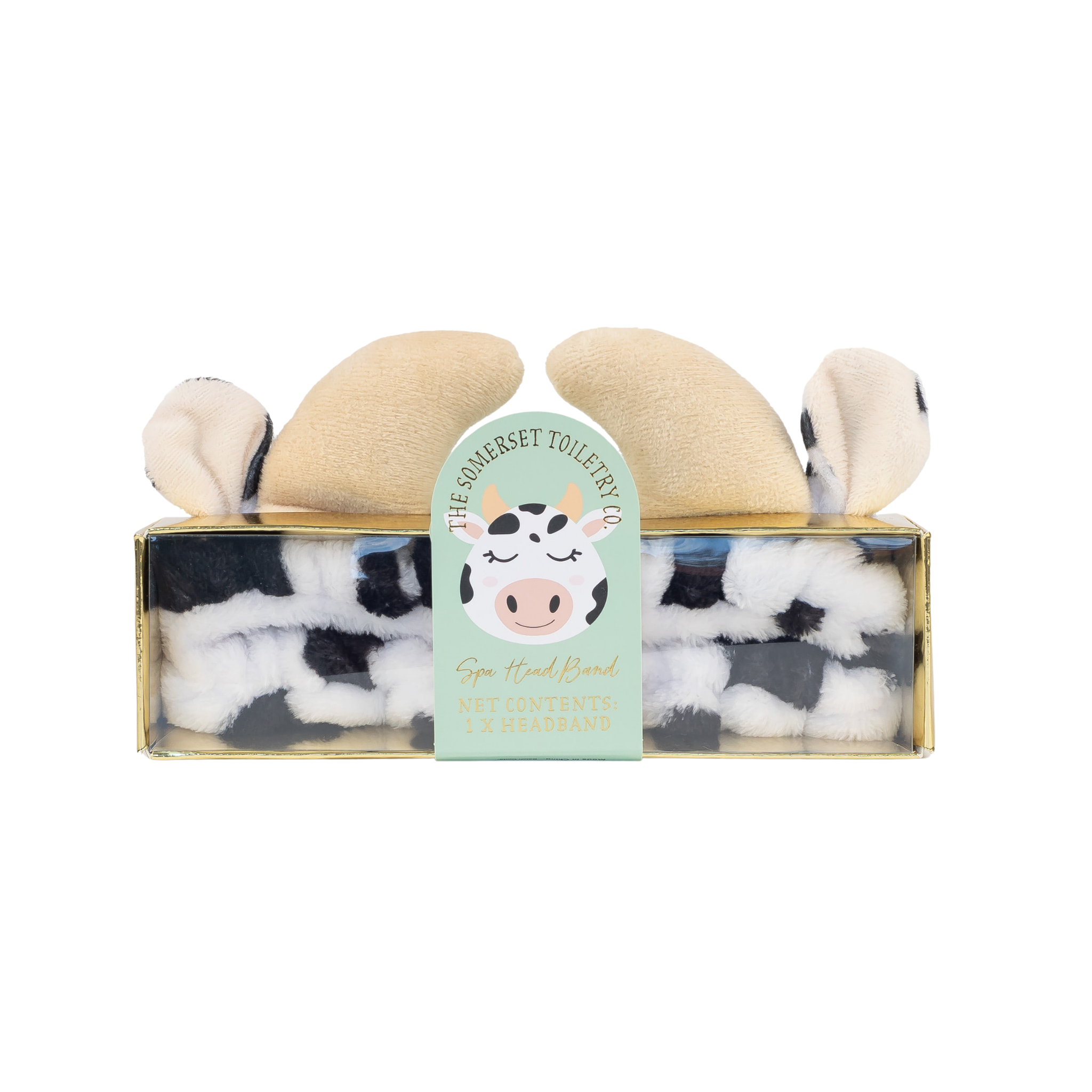 The Somerset Toiletry Co Spa Head Band - Fresian Cow
