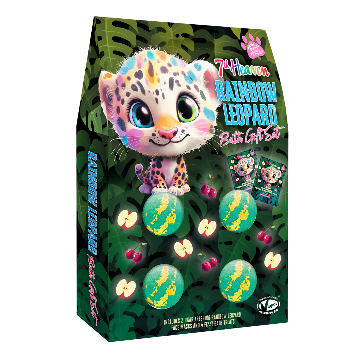 7th Heaven Rainbow Leopard Sheet Mask set