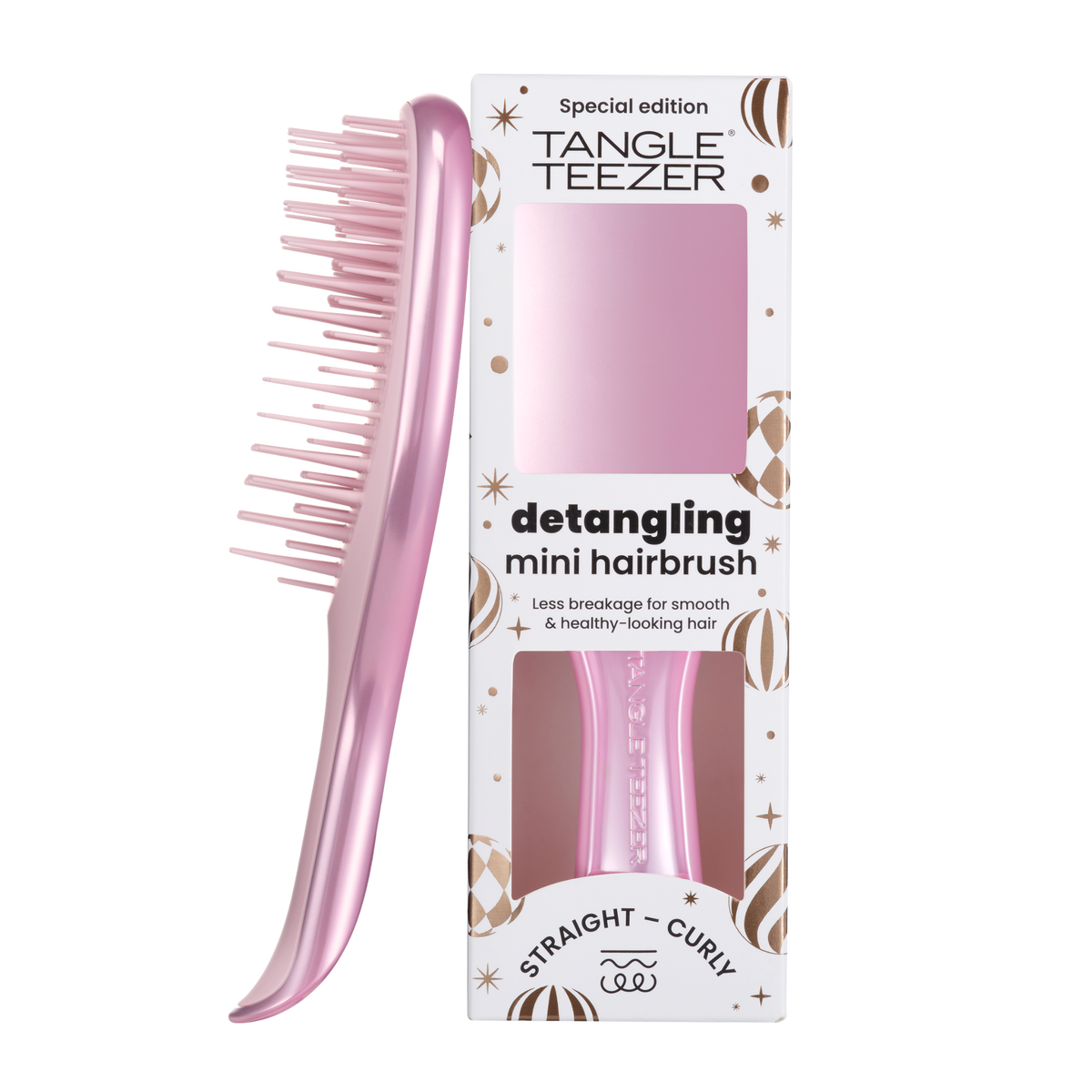 Tangle Teezer Mini Ultimate Detangler Chrome Satin Pink