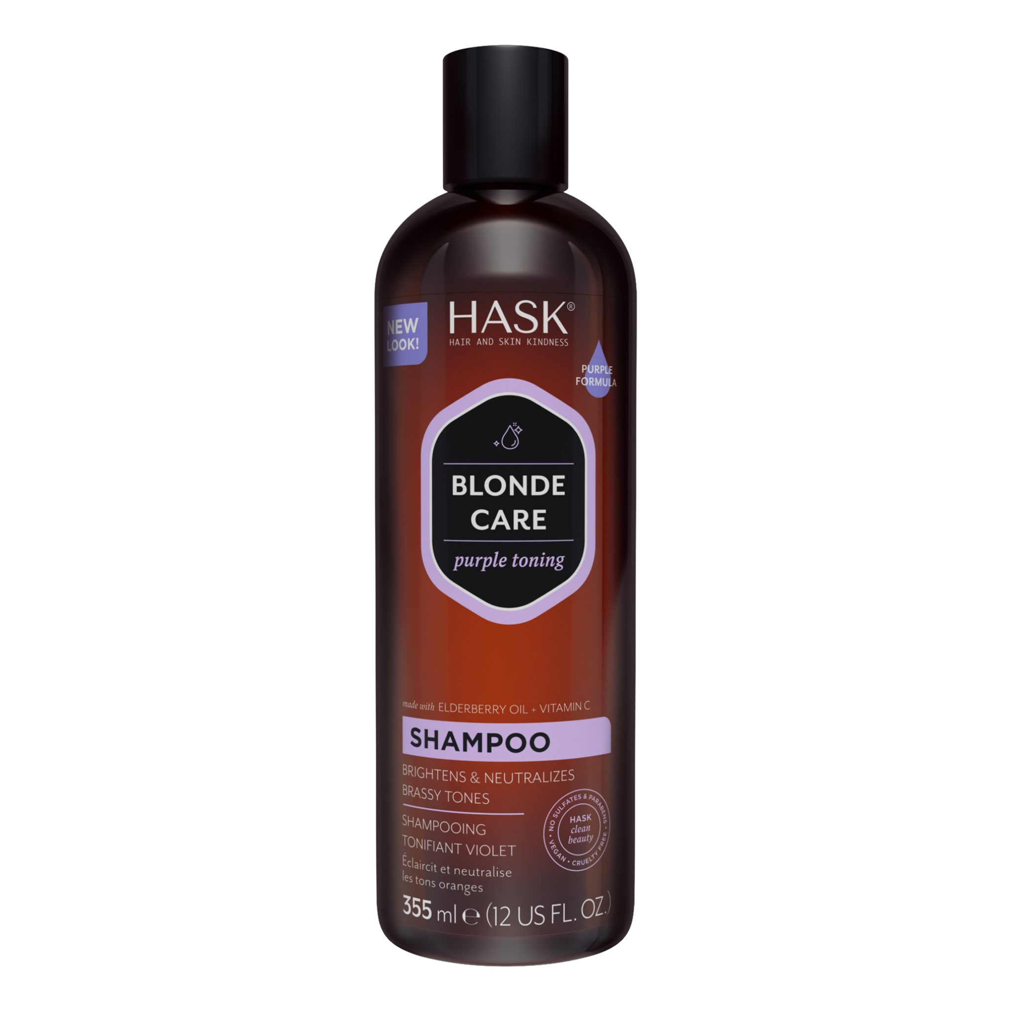 Hask Blonde Care Purple Toning Shampoo 355ml