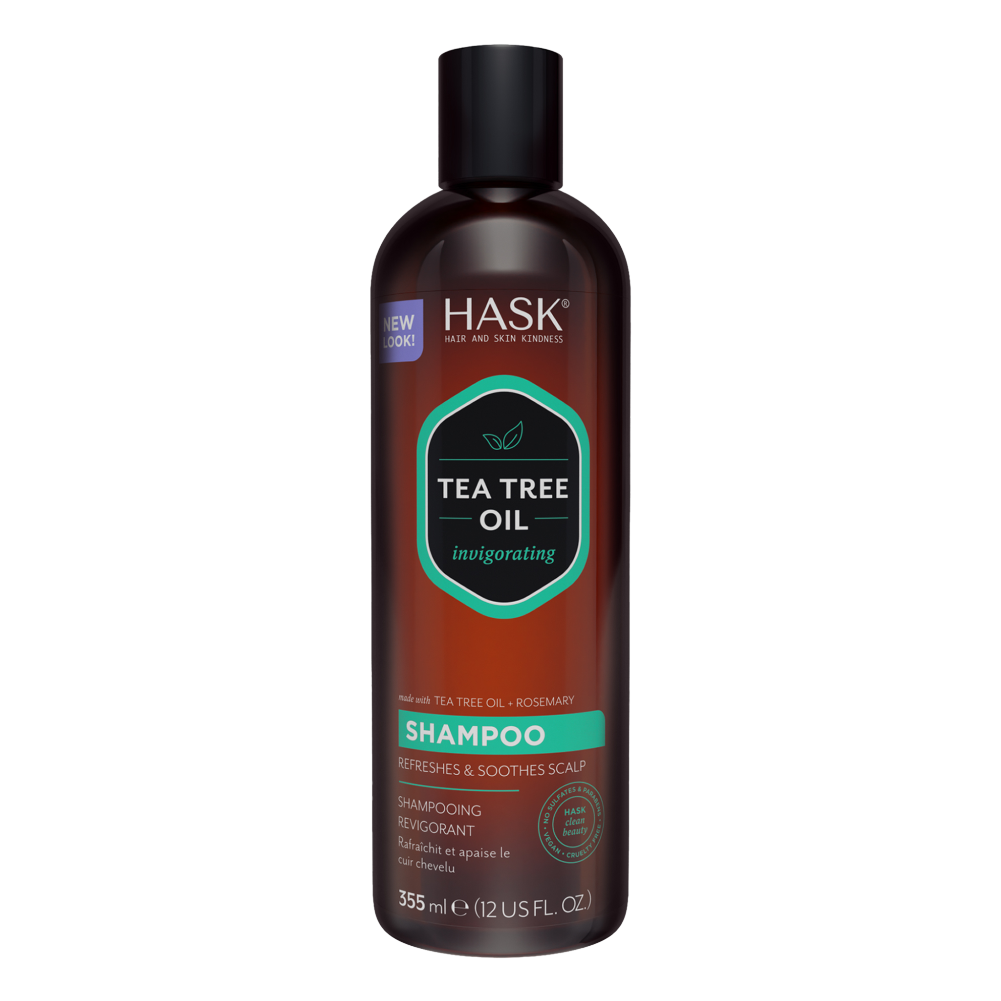 Hask Tea Tree Oil & Rosemary Invigorating Shampoo 355ml