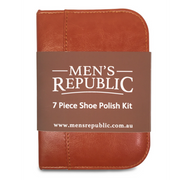 Men's Republic Shoe Shine Kit - 7 Pieces in Zipper Bag