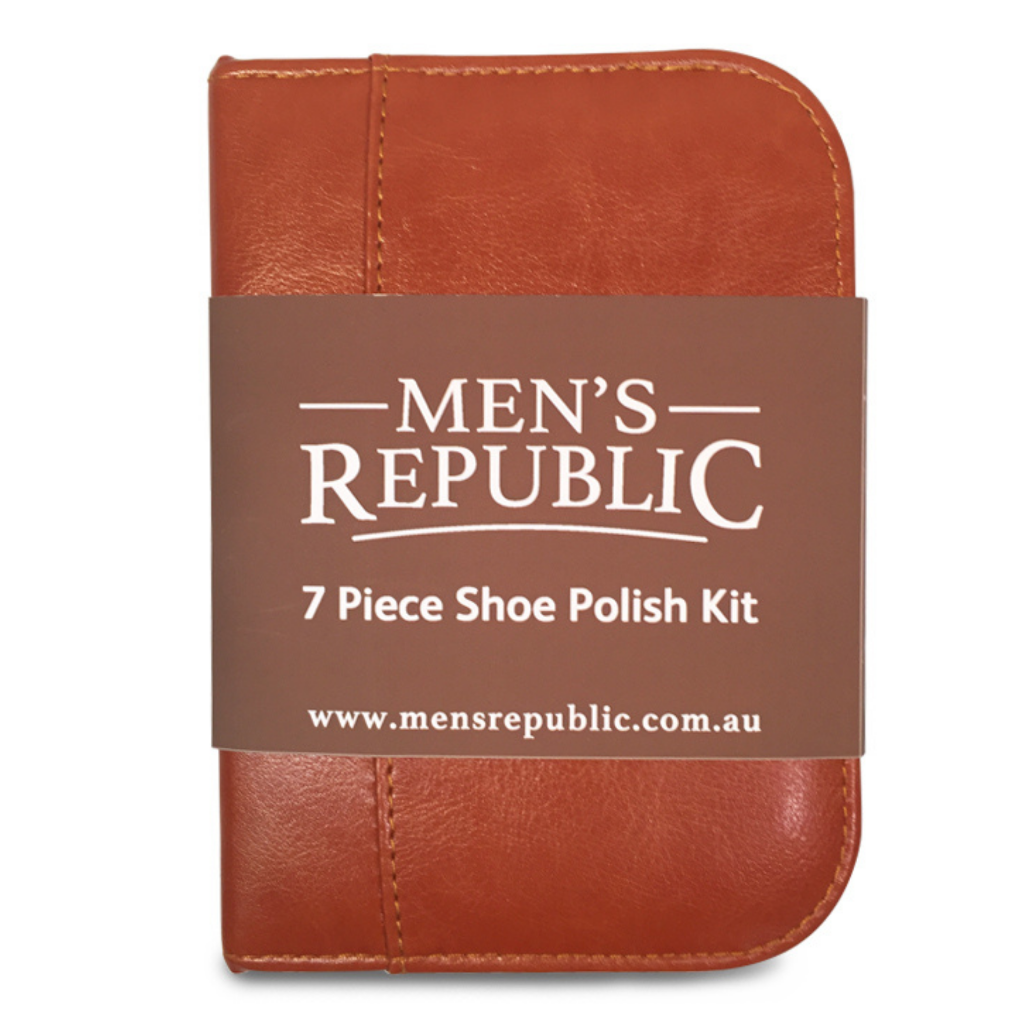 Men's Republic Shoe Shine Kit - 7 Pieces in Zipper Bag