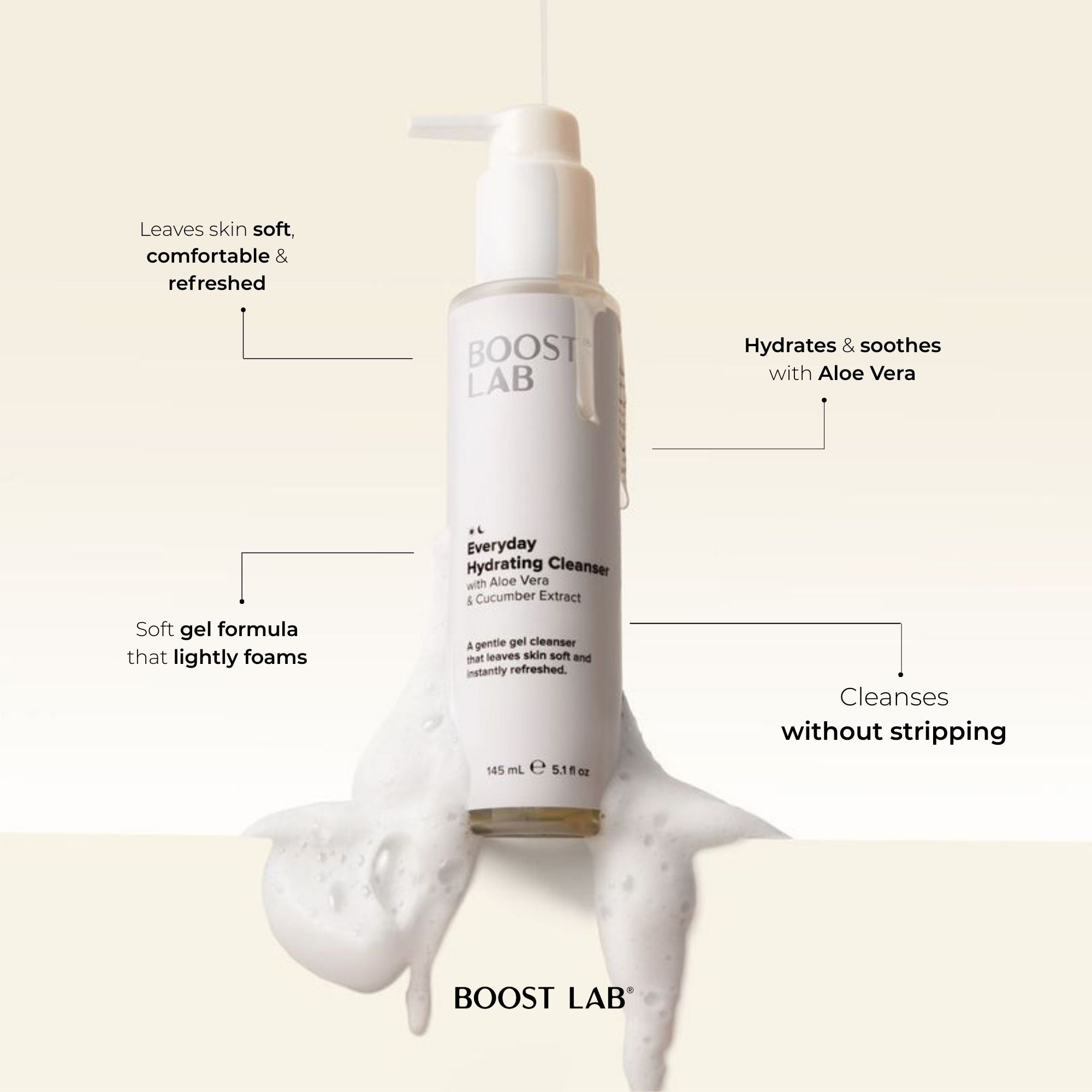 BOOST LAB Everyday Hydrating Cleanser 145ml