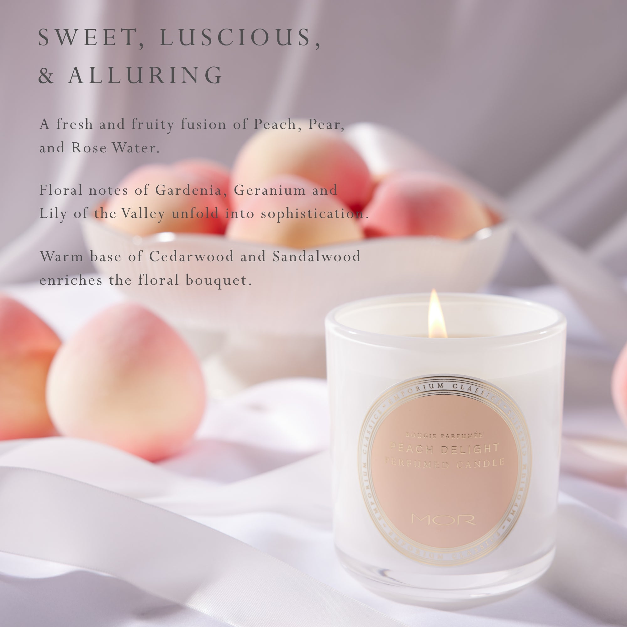 Emporium Classics Blanc Peach Delight Perfumed Candle