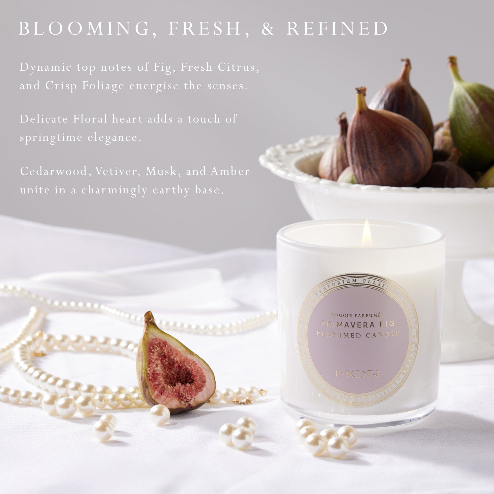 MOR Emporium Classics Blanc Primavera Fig Perfumed Candle