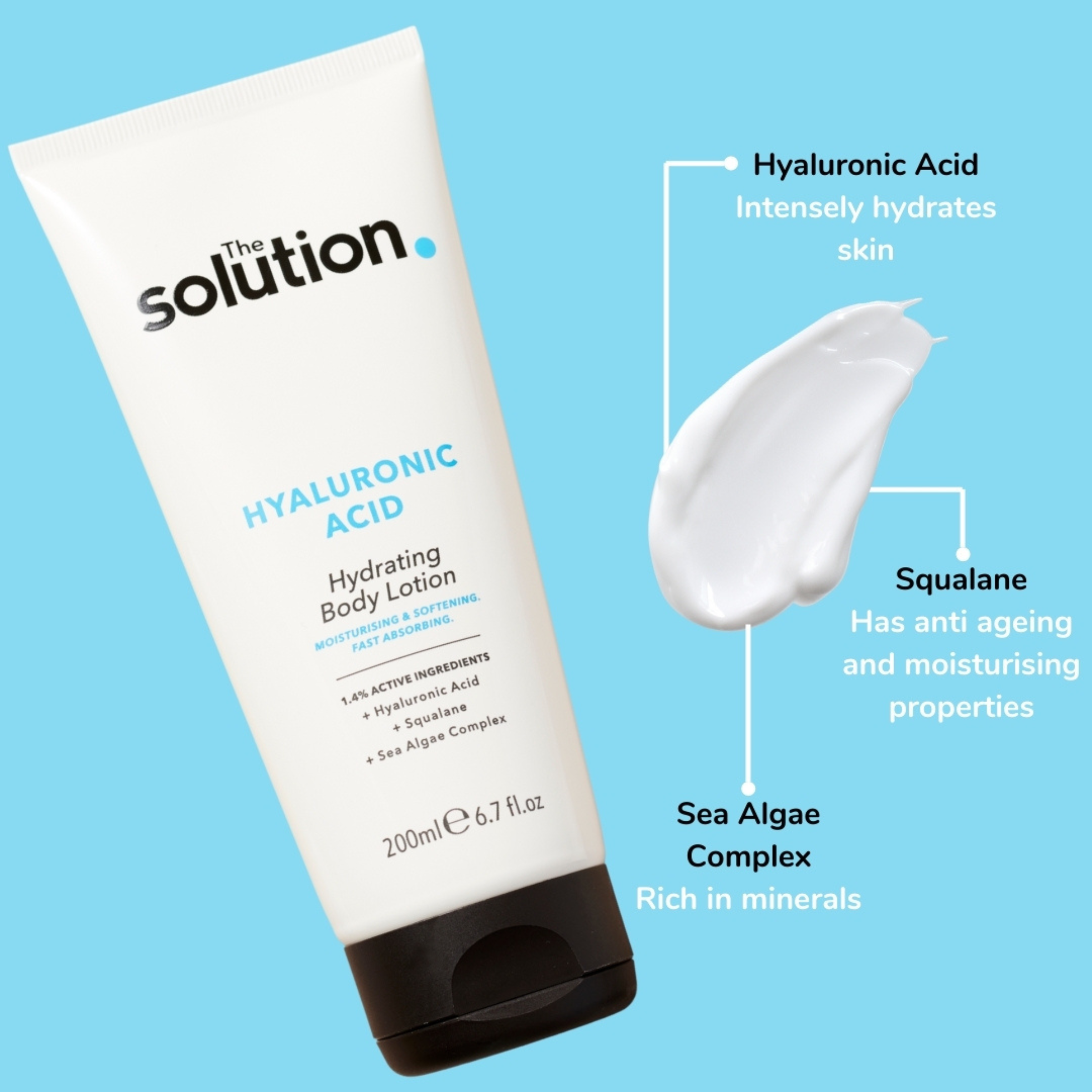 The Solution Hyaluronic Acid Hydrating Body Lotion 200ml