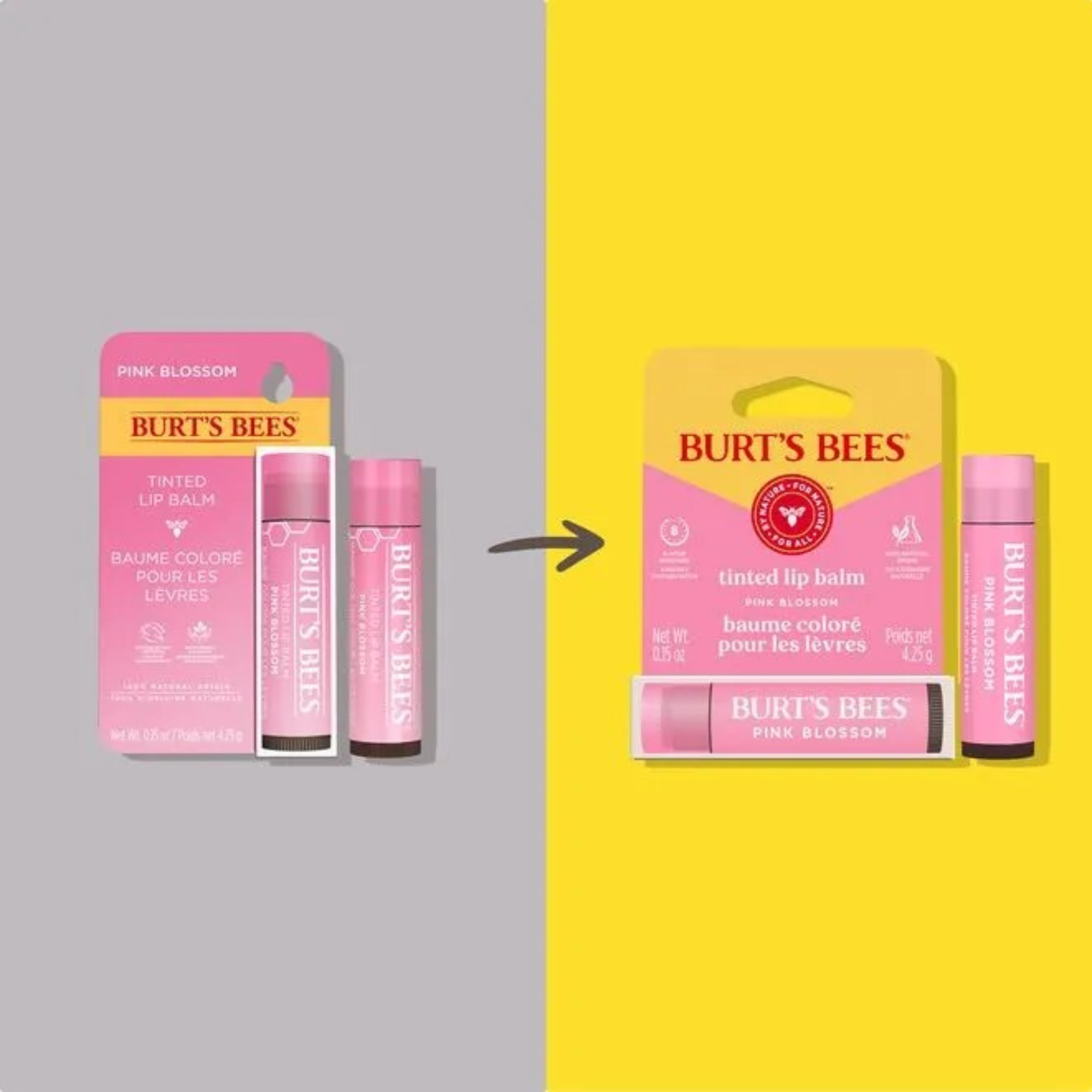 Burt's Bees Tinted Lip Balm Pink Blossom