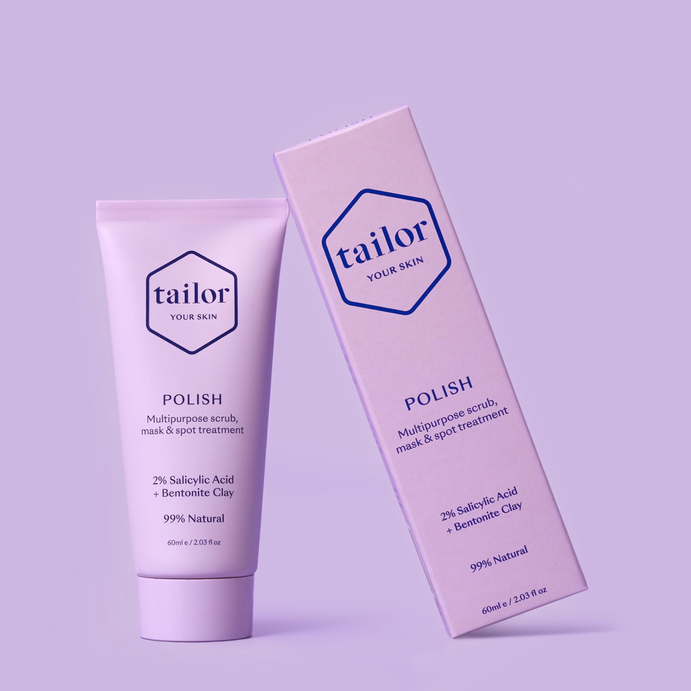 Tailor Polish Salicylic Acid Exfoliating Scrub & Mask 60ml