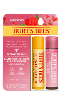 Burt's Bees Hibiscus & Beeswax Lip Balm Duo