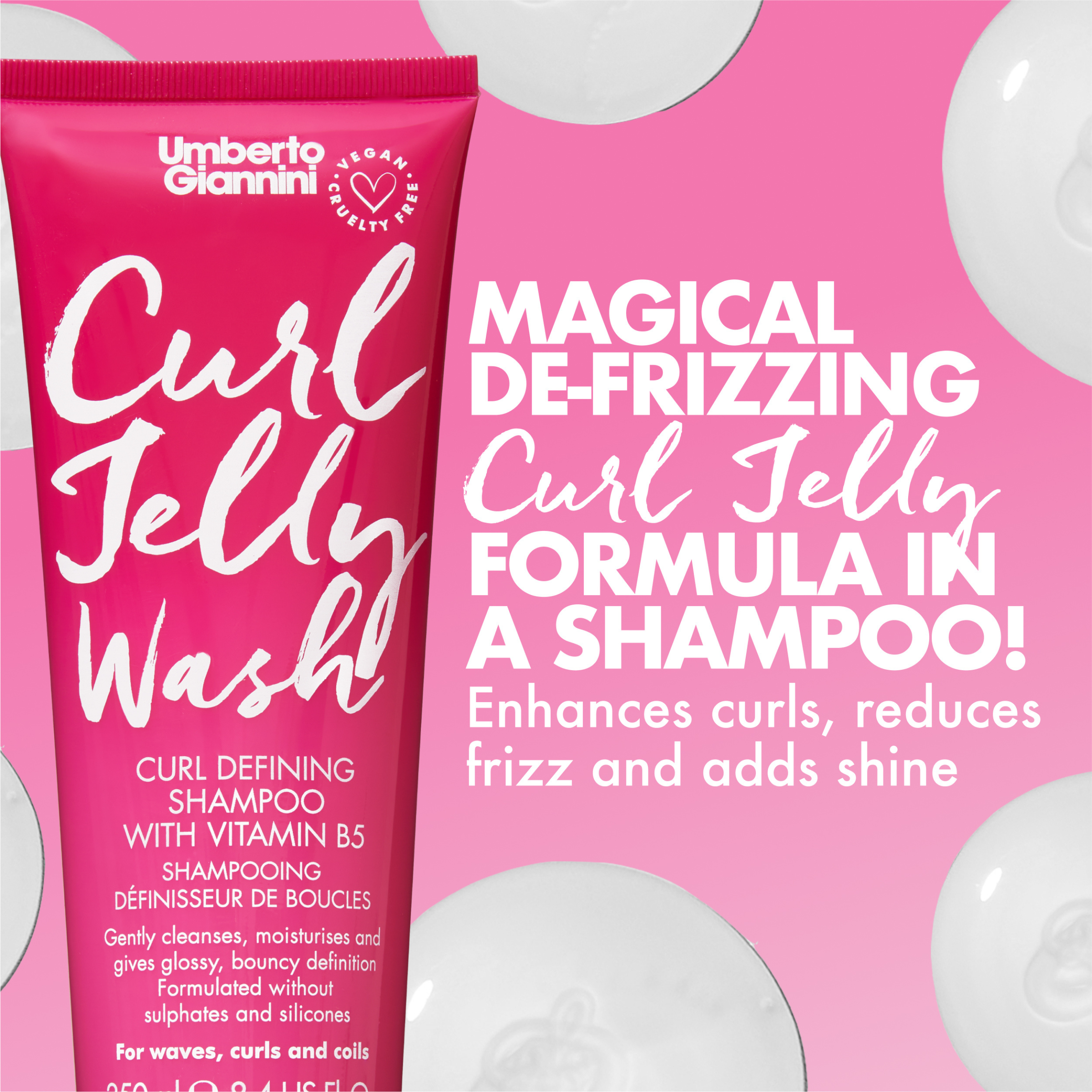 Umberto Giannini Curl Jelly Wash - Sulphate Free Shampoo 250ml