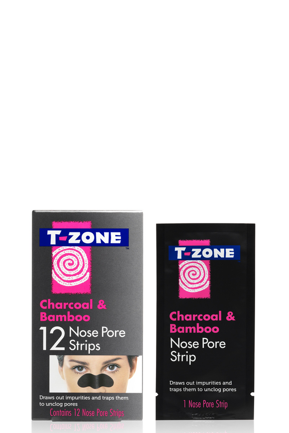 T-Zone Charcoal & Bamboo Nose Pore Strips (12pk)