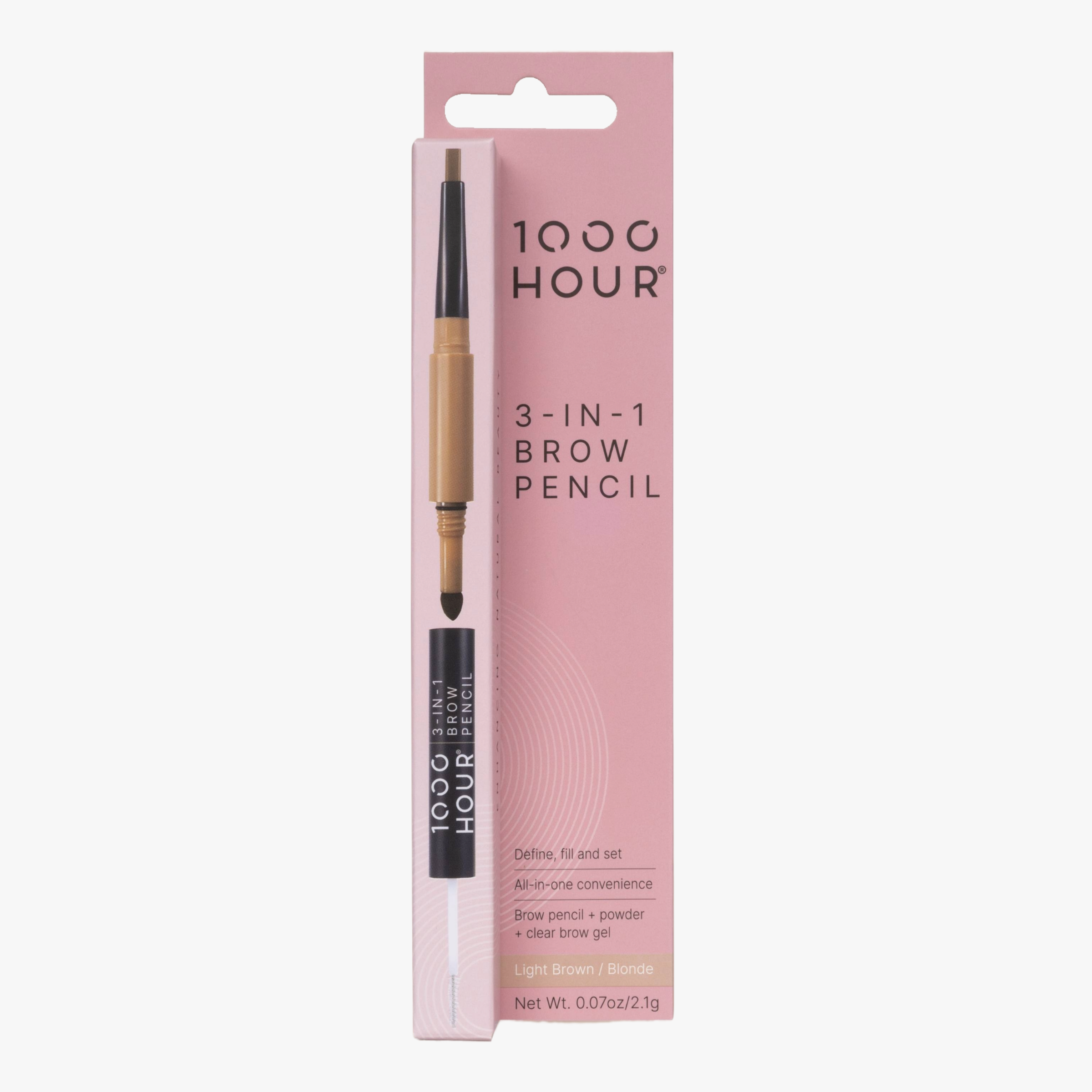 1000 Hour 3-In-1 Brow Pencil Light Brown