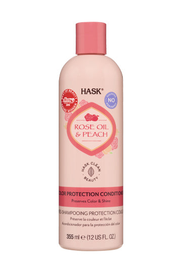 Hask Rose Oil & Peach Colour Protection Conditioner 355ml