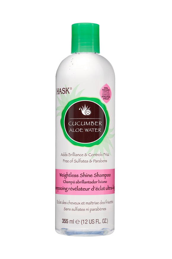 Hask Cucumber Aloe Water Weightless Shine Shampoo 355ml